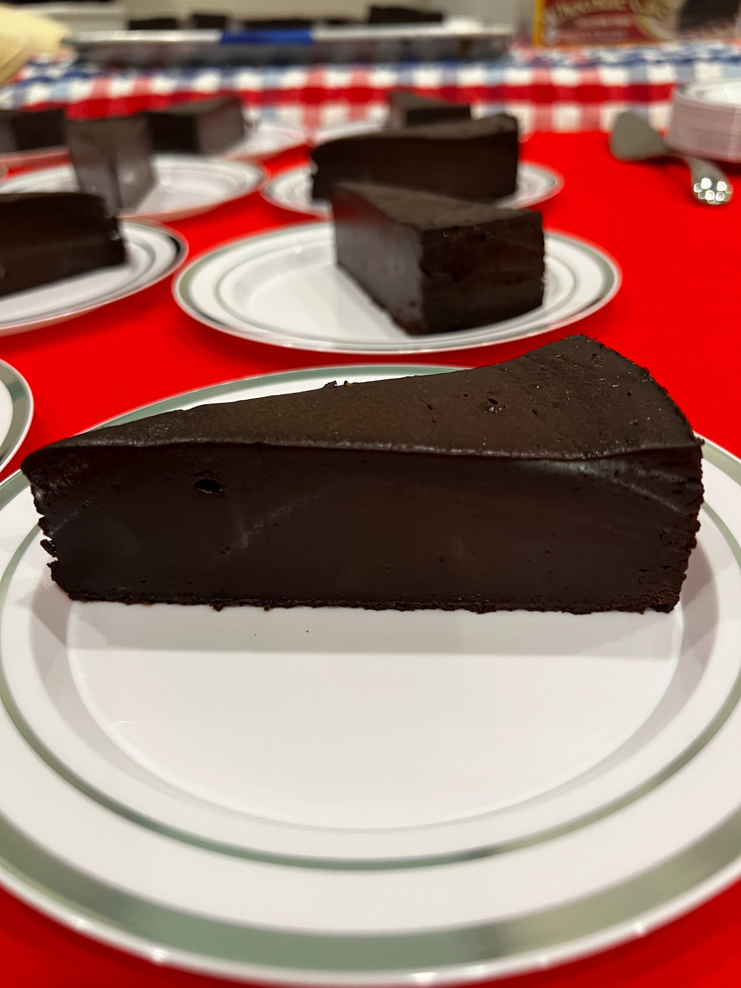 Flourless Chocolate Cake Slice